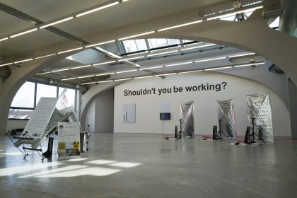 Shouldn't you be working? at Algotaylorism, curated by Aude Launay